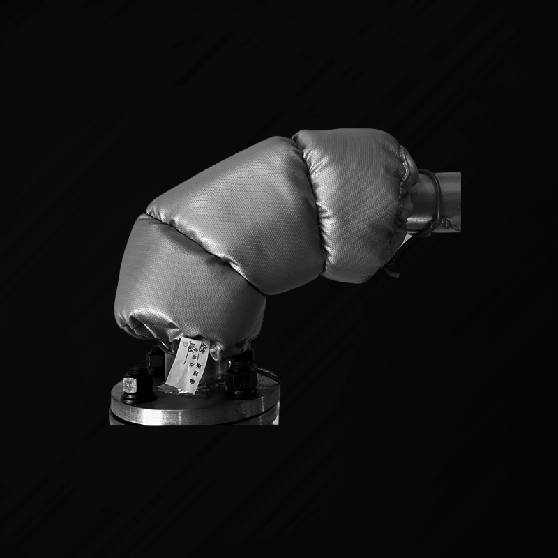 定制可拆卸管道彎頭蒸氣保溫套隔熱罩柔性高溫管套衣加厚防火防水